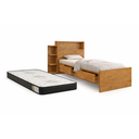 Ver imagem 1 de Cama Solteiro com Baú Gavetas e Prateleiras Multifuncional para Organização do Quarto e Colchão D33