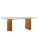 Ver imagem 1 de Mesa de Jantar Tampo 1,80m X 0,90m Dara Lj Cinamomo e Off White
