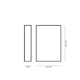 Luminária Arendela Quadre Led Preto 3000k 4w Taschibra - 3