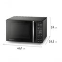 Ver imagem 2 de Micro Ondas de Bancada Electrolux Me23p 23l Descongelamento Assistido Preto 220v