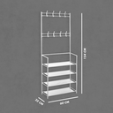 Ver mais imagens de Sapateira Organizadora com Ganchos 4 Prateleiras