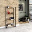 Ver imagem 1 de Estante Multiuso 4 Prateleiras 60CMX146CM Dynamica Marrom/Carvalho