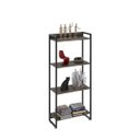 Ver imagem 2 de Estante Multiuso 4 Prateleiras 60CMX146CM Dynamica Marrom/Carvalho Dark