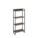 Ver imagem 3 de Estante Multiuso 4 Prateleiras 60CMX146CM Dynamica Marrom/Carvalho Dark