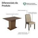 Ver imagem 4 de Conjunto Sala de Jantar Tampo de Madeira 4 Cadeiras Rustic/Imperial Romã Madesa