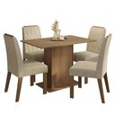 Ver imagem 2 de Conjunto Sala de Jantar Tampo de Madeira 4 Cadeiras Rustic/Imperial Romã Madesa