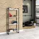Ver imagem 1 de Estante Multiuso 4 Prateleiras 60CMX146CM Dynamica Branco/Snow