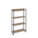 Ver imagem 3 de Estante Multiuso 4 Prateleiras 80CMX146CM Dynamica Marrom/Carvalho