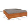 Cama de Casal Queen Mônaco Cinamomo - Tcil Móveis - 2