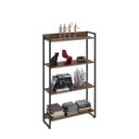 Ver imagem 2 de Estante Multiuso 4 Prateleiras 80CMX146CM Dynamica Marrom/Nogal