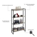 Ver imagem 4 de Estante Multiuso 4 Prateleiras 80CMX146CM Dynamica Branco/Snow