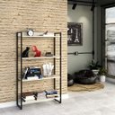 Ver imagem 1 de Estante Multiuso 4 Prateleiras 80CMX146CM Dynamica Branco/Snow