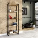 Ver imagem 1 de Estante Multiuso 5 Prateleiras 60CMX187CM Dynamica Marrom/Carvalho