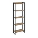 Ver imagem 3 de Estante Multiuso 5 Prateleiras 60CMX187CM Dynamica Marrom/Carvalho