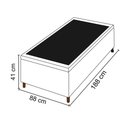 Ver imagem 3 de Base Para Cama Box Baú Solteiro 88X188Cm Hit Suede Preto
