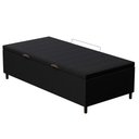 Ver imagem 1 de Base Para Cama Box Baú Solteiro 88X188Cm Hit Suede Preto