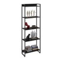 Ver imagem 2 de Estante Multiuso 5 Prateleiras 60CMX187CM Dynamica Preto/Ônix
