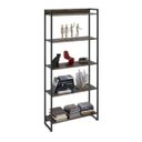 Ver imagem 2 de Estante Multiuso 5 Prateleiras 80CMX187CM Dynamica Marrom/Carvalho Dark