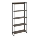 Ver imagem 3 de Estante Multiuso 5 Prateleiras 80CMX187CM Dynamica Marrom/Carvalho Dark