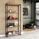 Ver imagem 1 de Estante Multiuso 5 Prateleiras 80CMX187CM Dynamica Marrom/Nogal