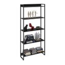 Ver imagem 2 de Estante Multiuso 5 Prateleiras 80CMX187CM Dynamica Preto/Ônix