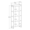Ver imagem 5 de Estante Multiuso 5 Prateleiras 80CMX187CM Dynamica Preto/Ônix