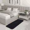 Tapete Passadeira Quarto Antiderrapante Preto 50 X 140 Cm - 1