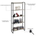 Ver imagem 4 de Estante Multiuso 5 Prateleiras 80CMX187CM Dynamica Branco/Snow