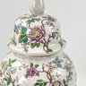 Potiche Porcelana Floral Colorido Craquelê 37cm Decoração - 7