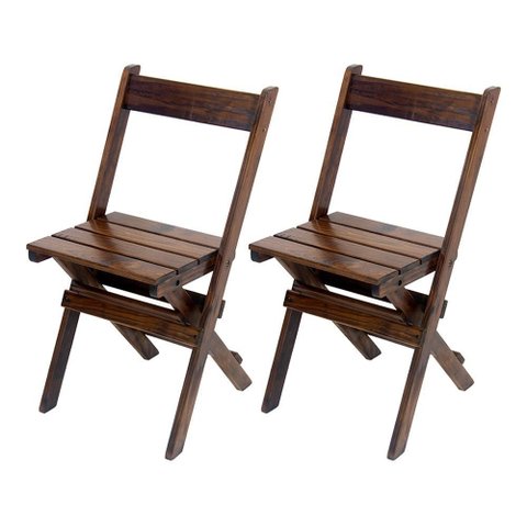 2 Cadeiras Dobraveis para Restaurantes e Bares Pizzarias Liso / Mel