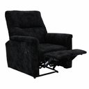Ver imagem 5 de Poltrona Ravena Reclinável Veludo Preto - Sallar Home