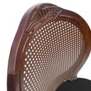 Ver imagem 4 de Cadeira Medalhão Madeira Entalhada com Tela Telinha Palhinha Poltrona Natural Provençal Indiana Deco