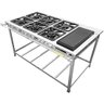 Fogão Serv Kenok Inox 6 Bocas 3 Duplas com Bifeteira Baixa Pressão Fbse6b.842 - 2