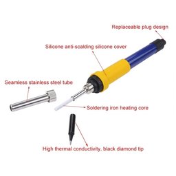 Ferro De Solda Portátil 60w Veicular Bateria Carro 12v Dangos Garras - 3