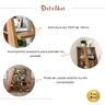 Estante Escada Multiuso para Livros 5 Prateleiras 134cmx82cm - 16