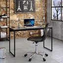 Ver imagem 1 de Escrivaninha Mesa Escritório Dynamica 120cm Preto Ônix