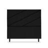 Cabeceira Estofada Queen Cristal 160cm Suede Preto - 1