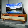 Rack Bancada para Tv até 70 Polegadas com Led Requinte Madeirado/off White Gelius - 2