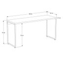 Ver imagem 5 de Escrivaninha Mesa Escritório Dynamica 150cm Nogal Marrom