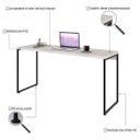 Ver imagem 3 de Escrivaninha Mesa Escritório Dynamica 150cm Snow Branco