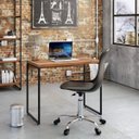 Ver imagem 1 de Escrivaninha Mesa Escritório Dynamica 90cm Nogal