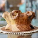 Ver imagem 5 de Centro Mesa Orgânico Artesanal Madeira Teca Importado Bali