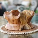 Ver imagem 4 de Centro Mesa Orgânico Artesanal Madeira Teca Importado Bali