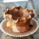 Ver imagem 1 de Centro Mesa Orgânico Artesanal Madeira Teca Importado Bali