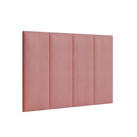 Cabeceira Solteiro Mdf/mdp Estofada Suede 0,90 Rosa