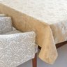 Toalha de Mesa Jantar 6 Lugares Jacquard 2,10x1,40m Marfim - 1