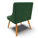Ver mais imagens de Kit 4 Cadeiras Estofadas para Sala de Jantar Pés Palito Lia Veludo Verde Esmeralda - Ibiza