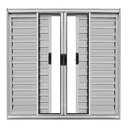 Ver imagem 1 de Janela Veneziana de Alumínio Abertura Central 6 Folhas sem Grade 100x120cm Brilhante Allo Esquadrias