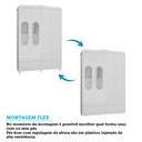 Ver imagem 7 de Guarda Roupa de Bebê 4 Portas com Janela e 4 Gavetas Maya Provençal Espresso Móveis