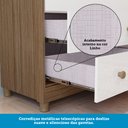 Ver imagem 7 de Guarda Roupa de Bebê 4 Portas com Janela e 4 Gavetas Maya Provençal Espresso Móveis